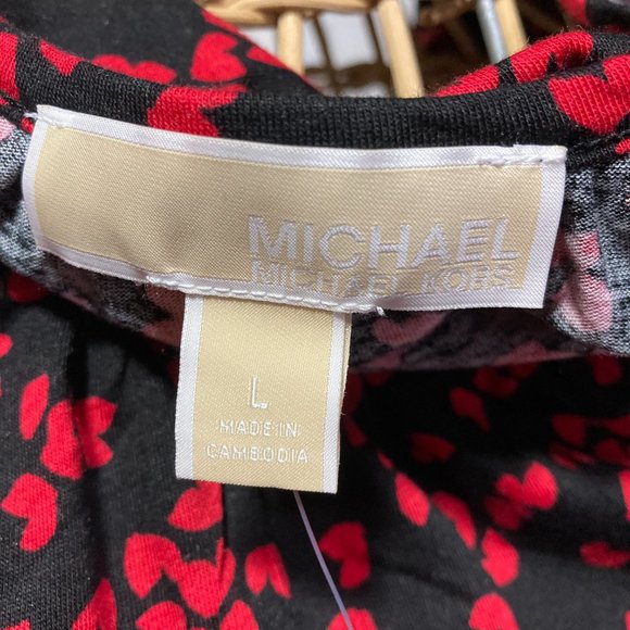 NEW MICHAEL KORS TOP w/ HEARTS VALENTINES SIZE L - Picture 6 of 6